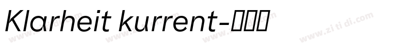 Klarheit kurrent字体转换